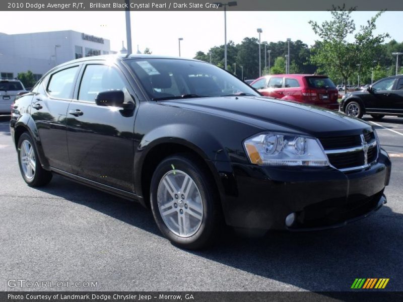 Brilliant Black Crystal Pearl / Dark Slate Gray 2010 Dodge Avenger R/T