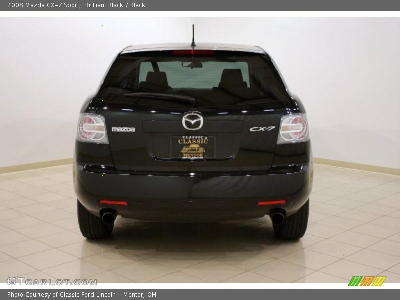 Brilliant Black / Black 2008 Mazda CX-7 Sport