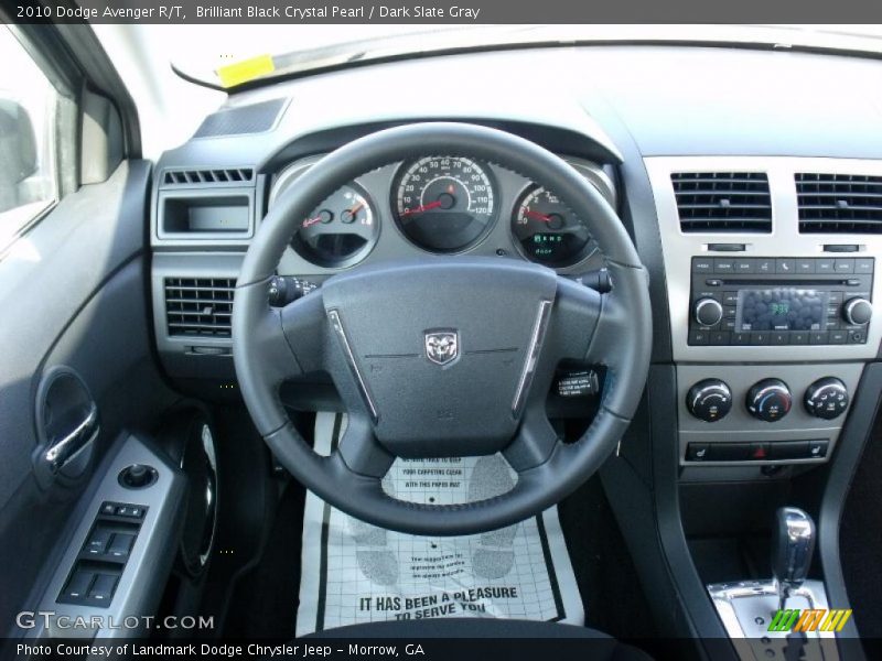 Brilliant Black Crystal Pearl / Dark Slate Gray 2010 Dodge Avenger R/T