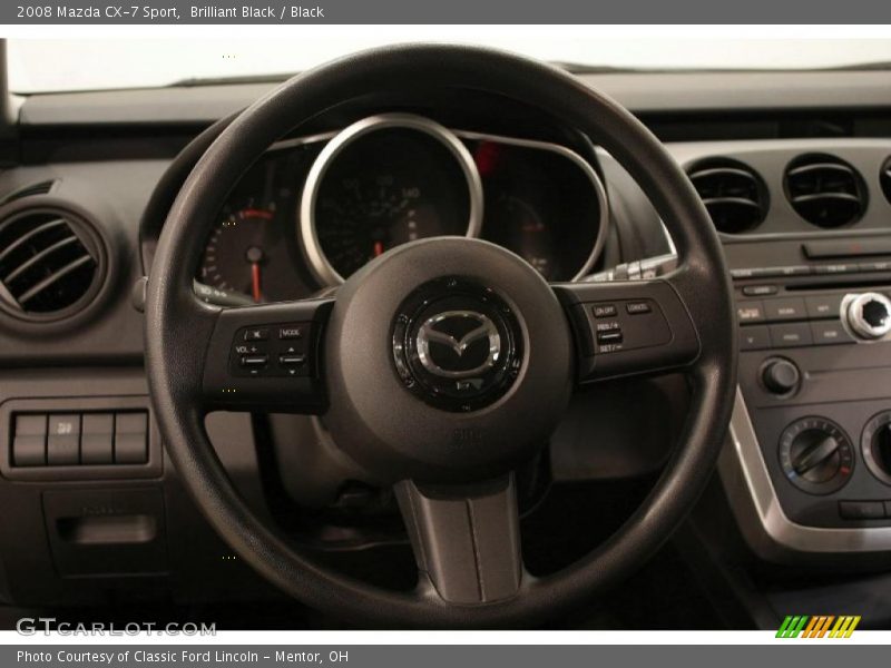 Brilliant Black / Black 2008 Mazda CX-7 Sport