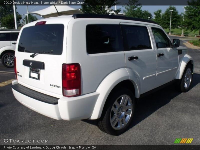 Stone White / Dark Slate Gray 2010 Dodge Nitro Heat