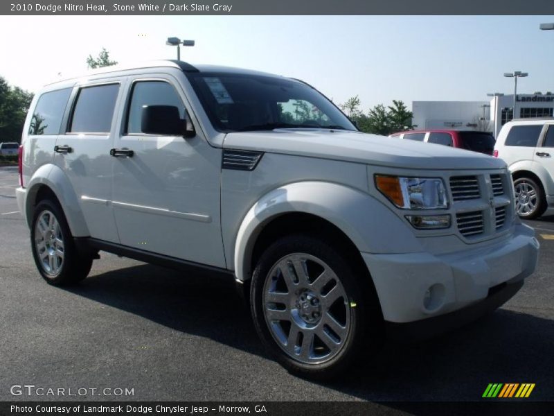 Stone White / Dark Slate Gray 2010 Dodge Nitro Heat