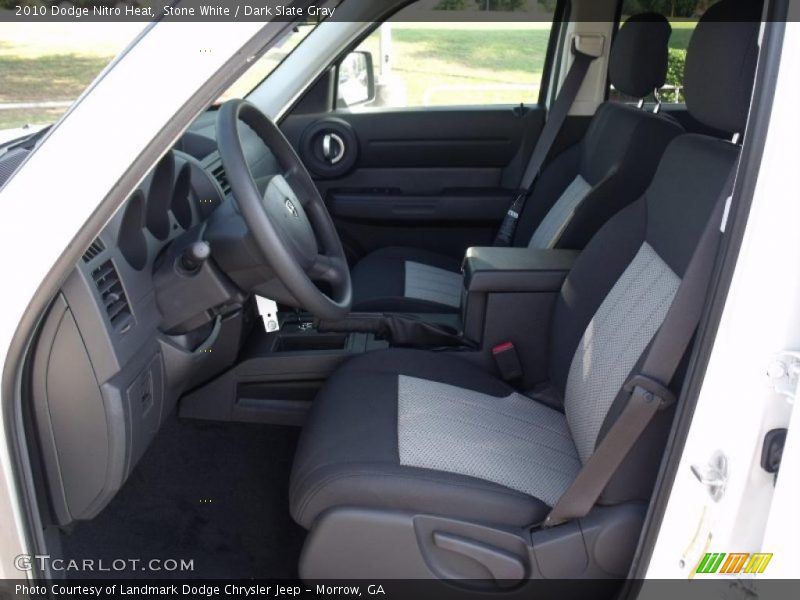 Stone White / Dark Slate Gray 2010 Dodge Nitro Heat