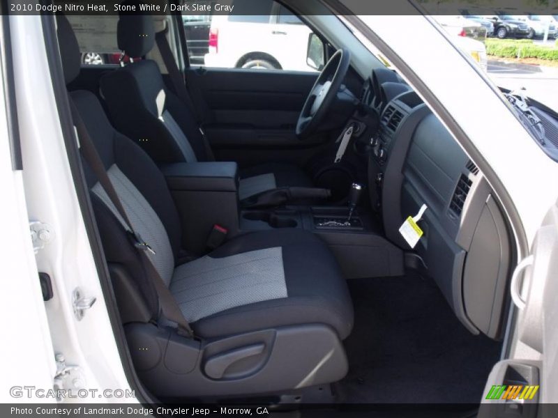 Stone White / Dark Slate Gray 2010 Dodge Nitro Heat