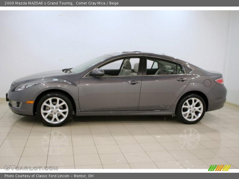 Comet Gray Mica / Beige 2009 Mazda MAZDA6 s Grand Touring