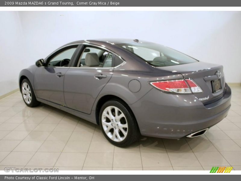 Comet Gray Mica / Beige 2009 Mazda MAZDA6 s Grand Touring