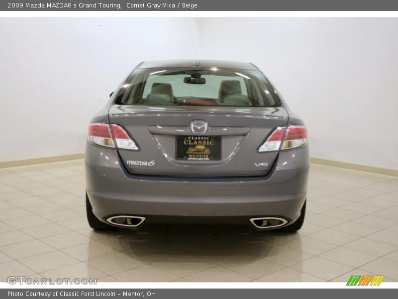 Comet Gray Mica / Beige 2009 Mazda MAZDA6 s Grand Touring