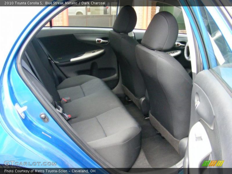 Blue Streak Metallic / Dark Charcoal 2010 Toyota Corolla S