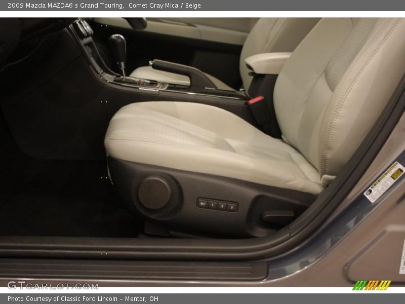 Comet Gray Mica / Beige 2009 Mazda MAZDA6 s Grand Touring