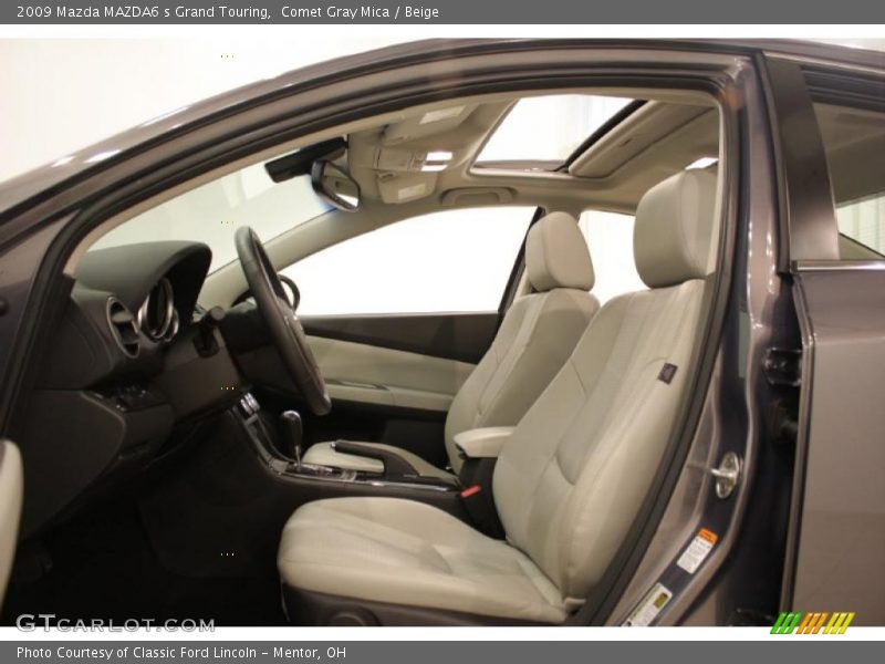 Comet Gray Mica / Beige 2009 Mazda MAZDA6 s Grand Touring