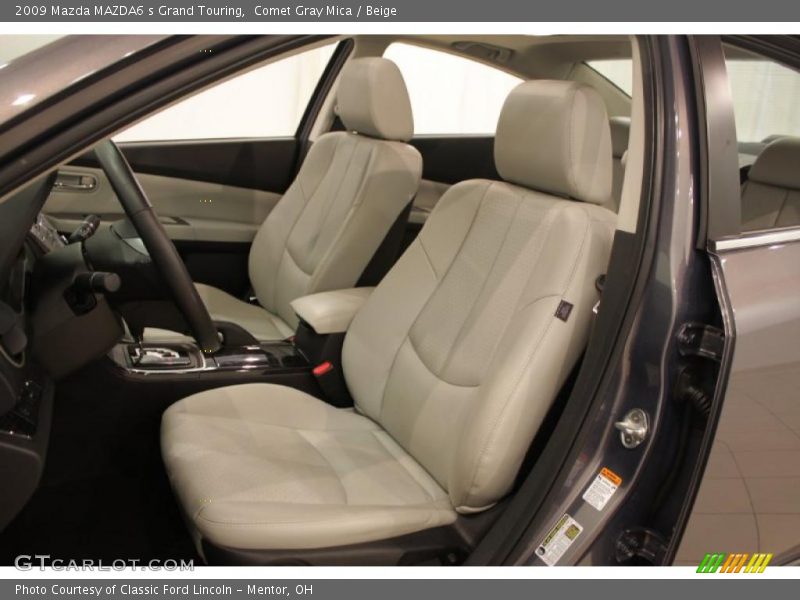 Comet Gray Mica / Beige 2009 Mazda MAZDA6 s Grand Touring