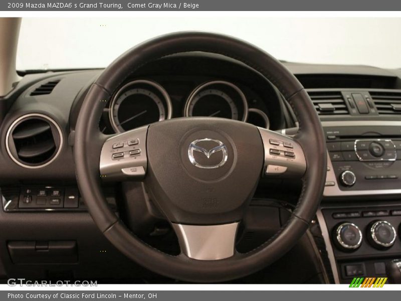 Comet Gray Mica / Beige 2009 Mazda MAZDA6 s Grand Touring
