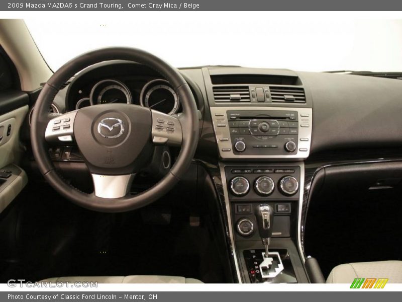Comet Gray Mica / Beige 2009 Mazda MAZDA6 s Grand Touring