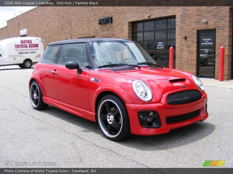 Chili Red / Panther Black 2005 Mini Cooper S Hardtop