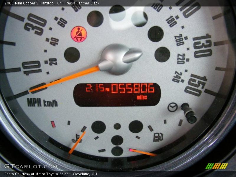 Chili Red / Panther Black 2005 Mini Cooper S Hardtop