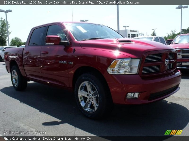 Inferno Red Crystal Pearl / Dark Slate/Medium Graystone 2010 Dodge Ram 1500 Sport Crew Cab