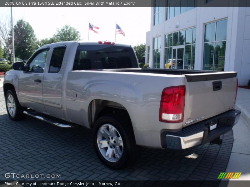 Silver Birch Metallic / Ebony 2008 GMC Sierra 1500 SLE Extended Cab