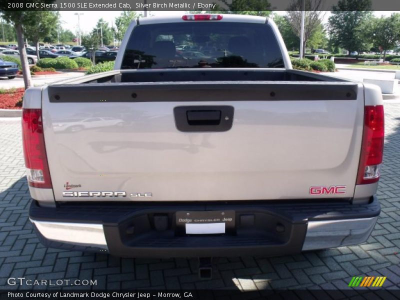Silver Birch Metallic / Ebony 2008 GMC Sierra 1500 SLE Extended Cab