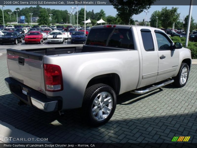 Silver Birch Metallic / Ebony 2008 GMC Sierra 1500 SLE Extended Cab