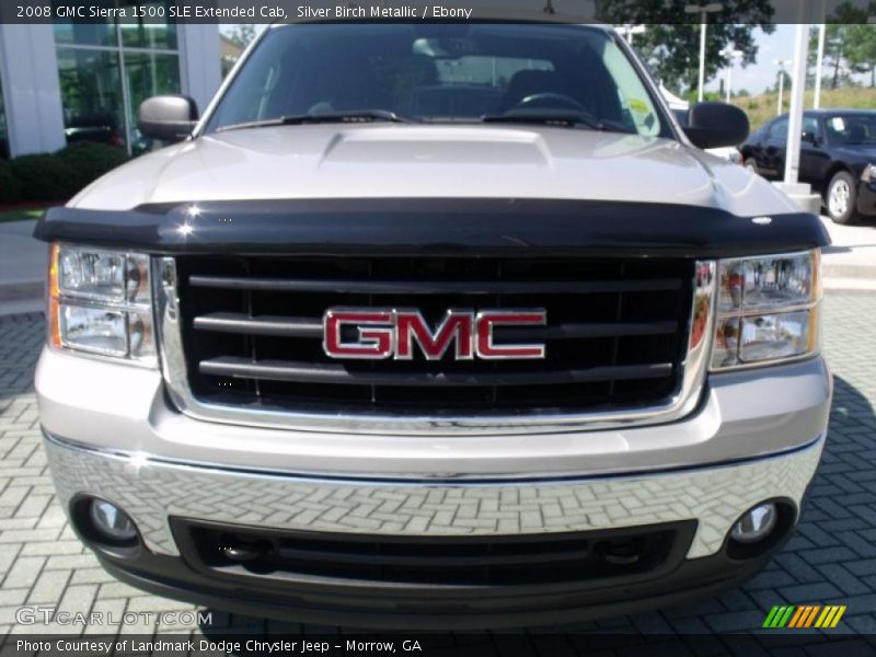 Silver Birch Metallic / Ebony 2008 GMC Sierra 1500 SLE Extended Cab