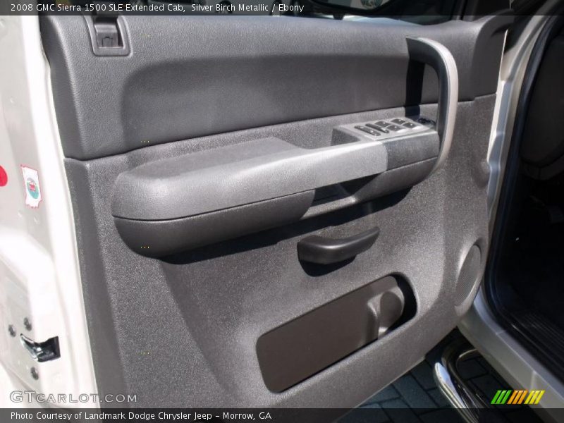 Silver Birch Metallic / Ebony 2008 GMC Sierra 1500 SLE Extended Cab