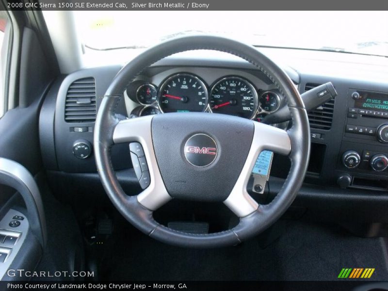 Silver Birch Metallic / Ebony 2008 GMC Sierra 1500 SLE Extended Cab