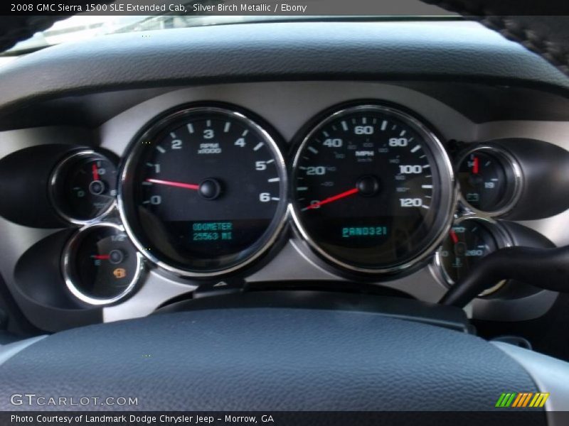Silver Birch Metallic / Ebony 2008 GMC Sierra 1500 SLE Extended Cab