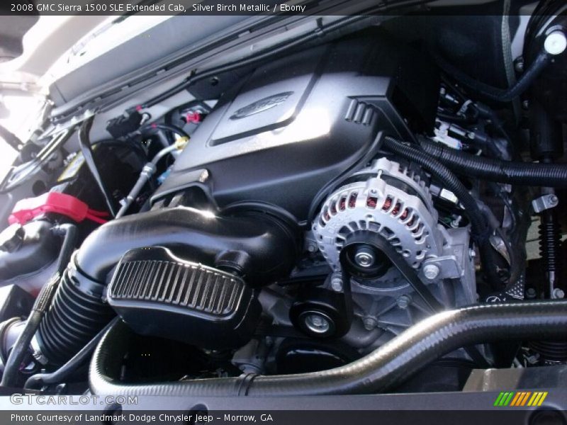 Silver Birch Metallic / Ebony 2008 GMC Sierra 1500 SLE Extended Cab