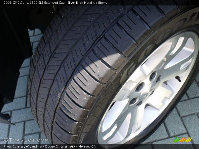 Silver Birch Metallic / Ebony 2008 GMC Sierra 1500 SLE Extended Cab