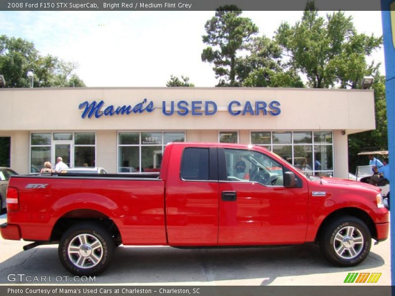 Bright Red / Medium Flint Grey 2008 Ford F150 STX SuperCab