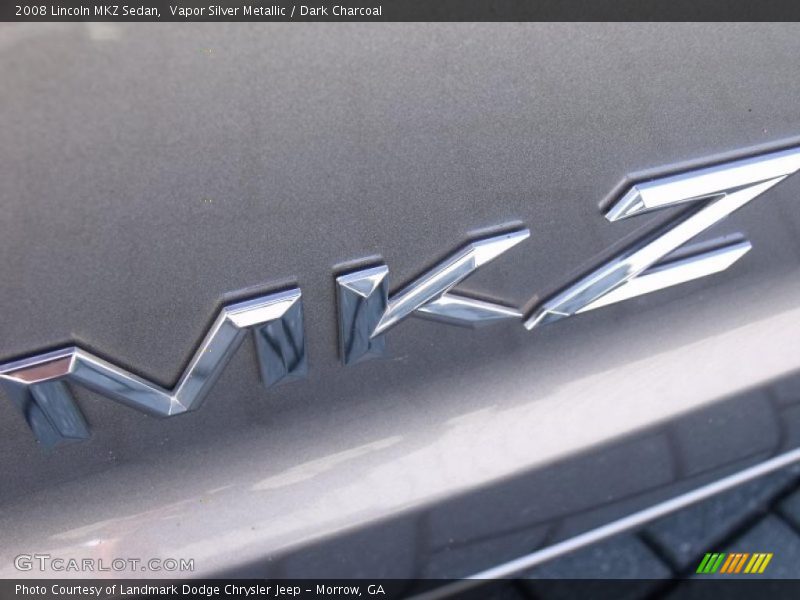 Vapor Silver Metallic / Dark Charcoal 2008 Lincoln MKZ Sedan