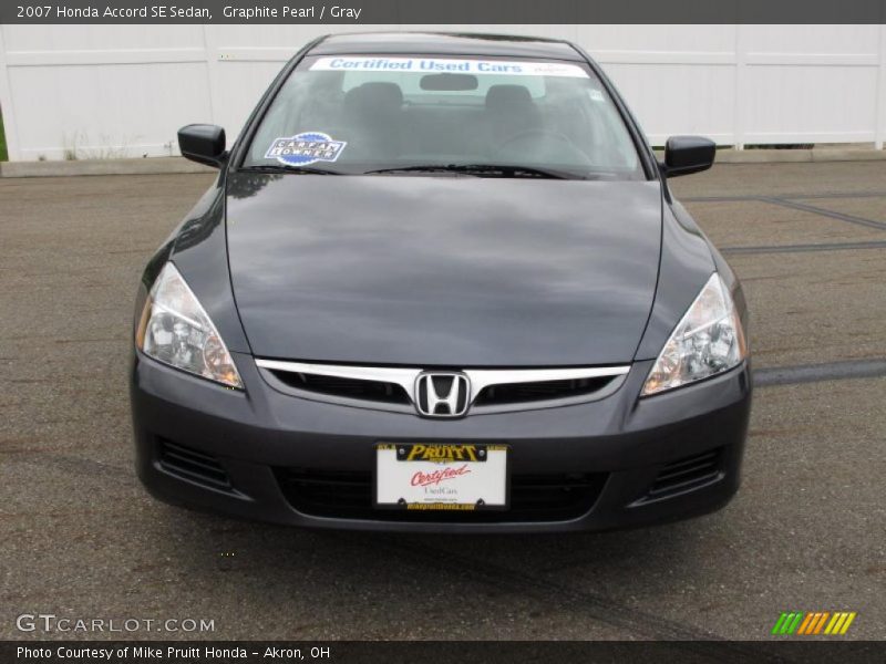 Graphite Pearl / Gray 2007 Honda Accord SE Sedan