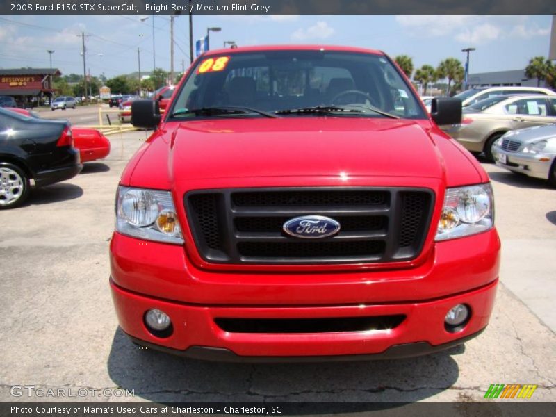 Bright Red / Medium Flint Grey 2008 Ford F150 STX SuperCab