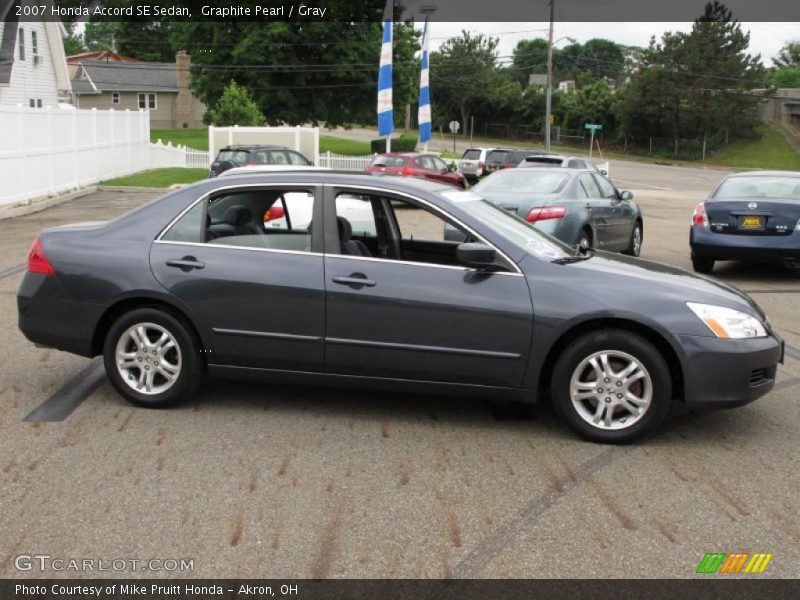 Graphite Pearl / Gray 2007 Honda Accord SE Sedan