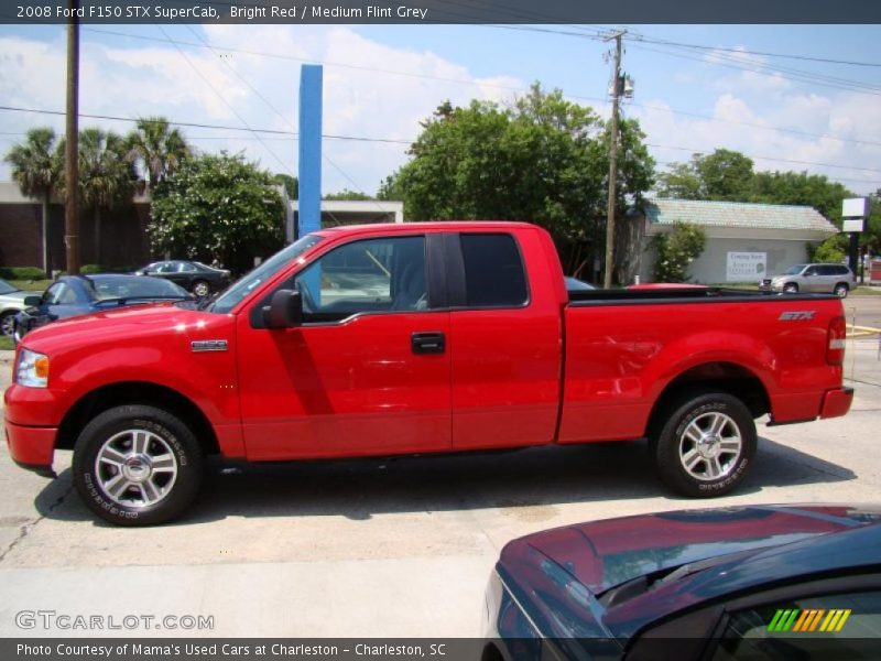 Bright Red / Medium Flint Grey 2008 Ford F150 STX SuperCab