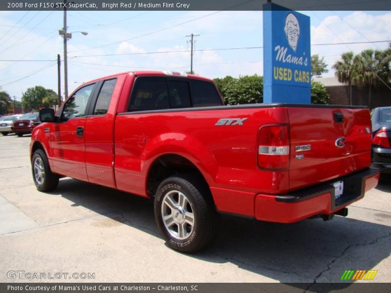 Bright Red / Medium Flint Grey 2008 Ford F150 STX SuperCab