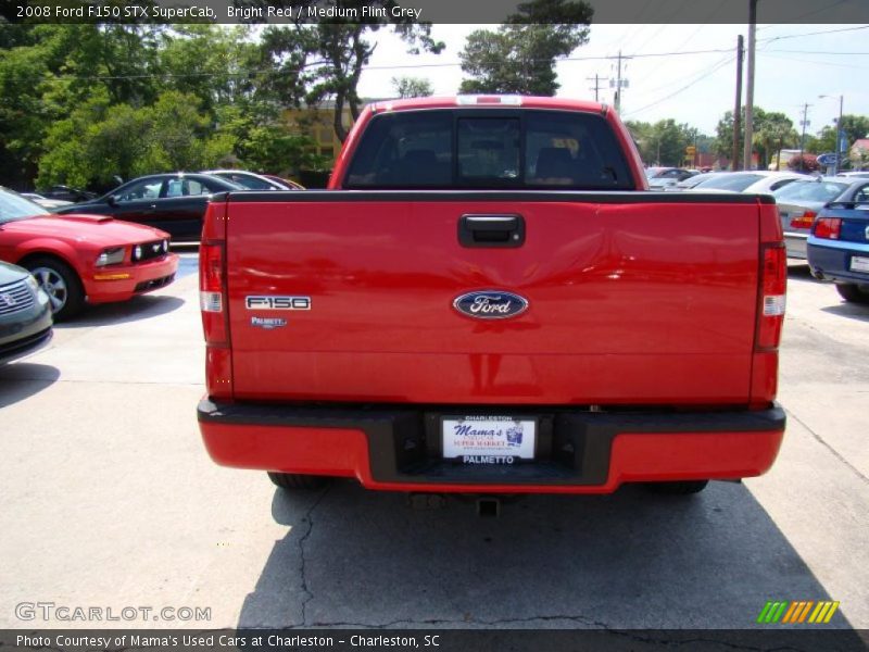 Bright Red / Medium Flint Grey 2008 Ford F150 STX SuperCab