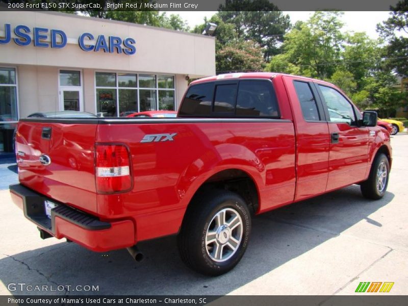 Bright Red / Medium Flint Grey 2008 Ford F150 STX SuperCab