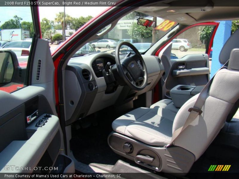 Bright Red / Medium Flint Grey 2008 Ford F150 STX SuperCab