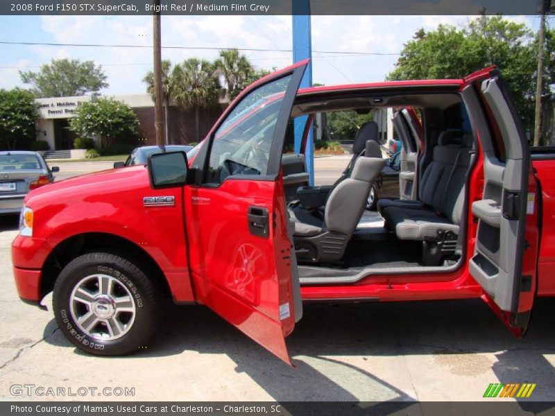 Bright Red / Medium Flint Grey 2008 Ford F150 STX SuperCab