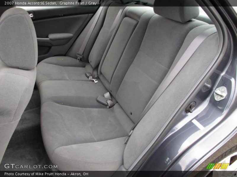 Graphite Pearl / Gray 2007 Honda Accord SE Sedan