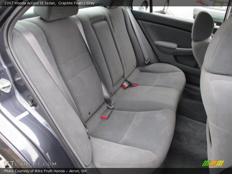 Graphite Pearl / Gray 2007 Honda Accord SE Sedan