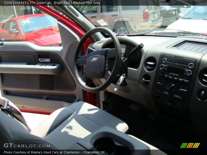 Bright Red / Medium Flint Grey 2008 Ford F150 STX SuperCab