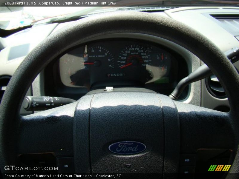 Bright Red / Medium Flint Grey 2008 Ford F150 STX SuperCab