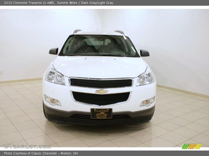 Summit White / Dark Gray/Light Gray 2010 Chevrolet Traverse LS AWD