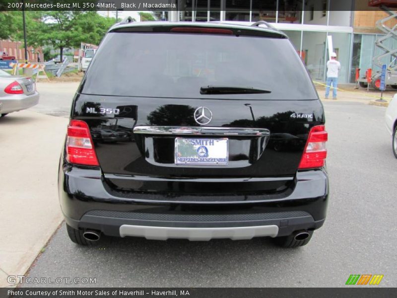 Black / Macadamia 2007 Mercedes-Benz ML 350 4Matic