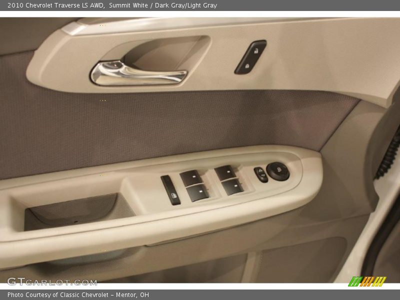 Summit White / Dark Gray/Light Gray 2010 Chevrolet Traverse LS AWD