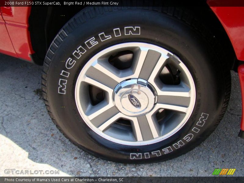 Bright Red / Medium Flint Grey 2008 Ford F150 STX SuperCab