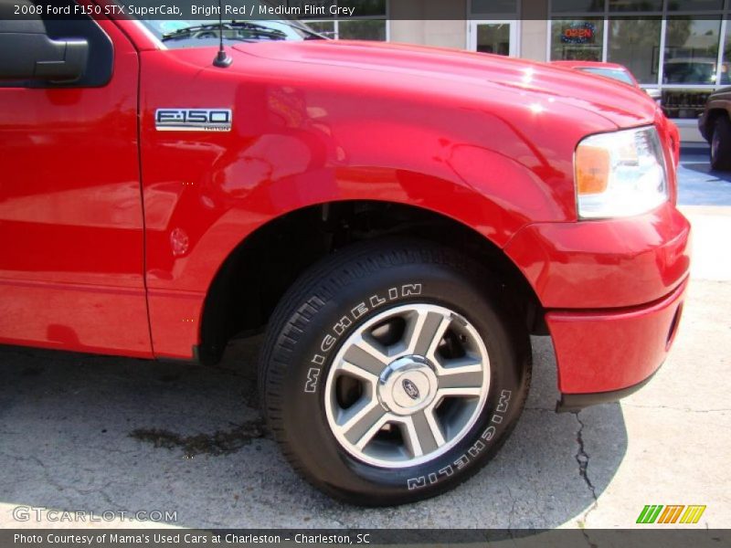 Bright Red / Medium Flint Grey 2008 Ford F150 STX SuperCab