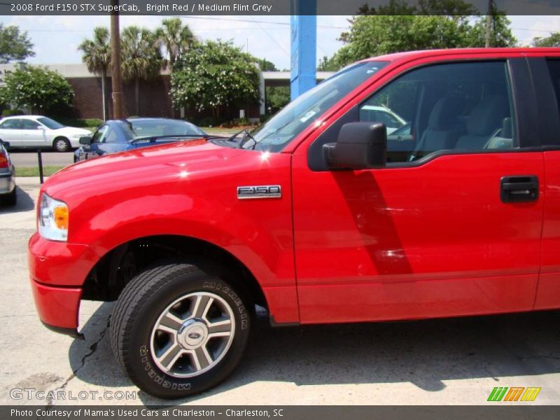 Bright Red / Medium Flint Grey 2008 Ford F150 STX SuperCab